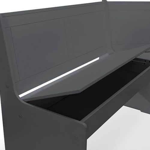 Newport corner dining set - anthracite - Image 9