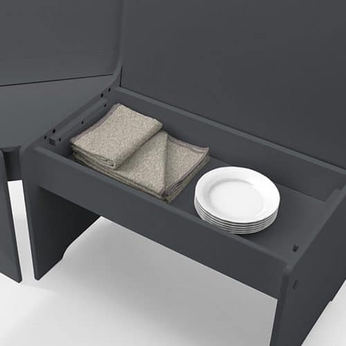 Newport corner dining set - anthracite - Image 10