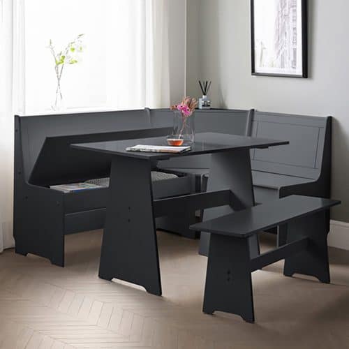 Newport corner dining set - anthracite - Image 3