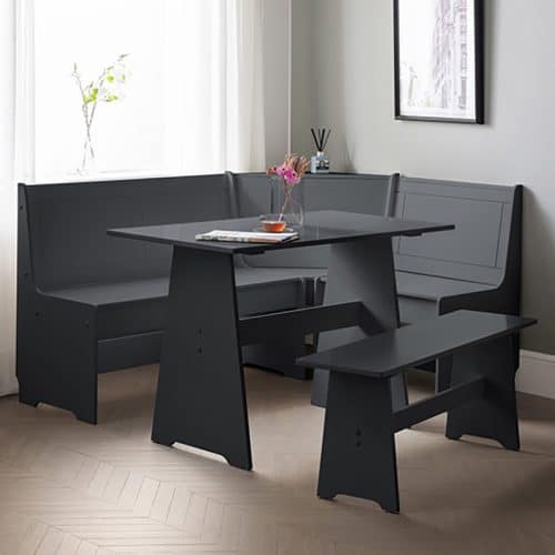 Newport corner dining set - anthracite - Image 2