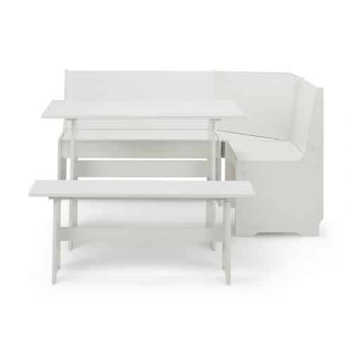 Newport corner dining set - surf white - Image 7