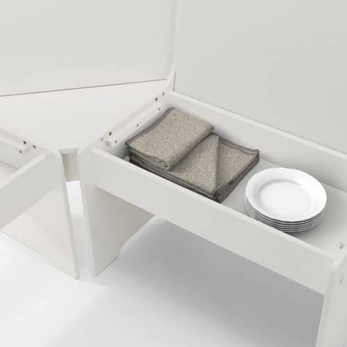 Newport corner dining set, dove grey - Image 8