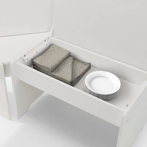Newport corner dining set - surf white - Image 9