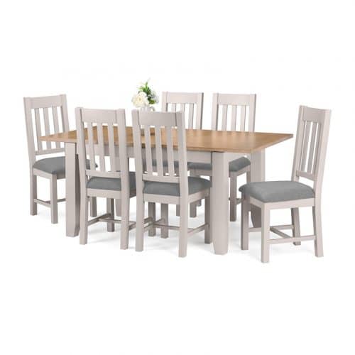 Richmond extending dining table - elephant grey - Image 4