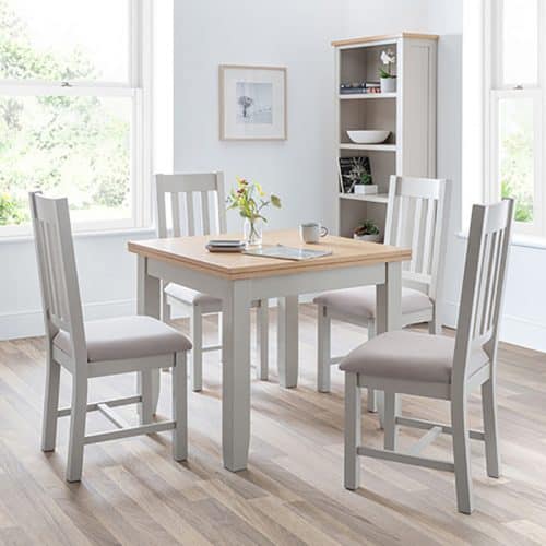 Richmond flip-top dining set (table & 4 chairs) - Image 2