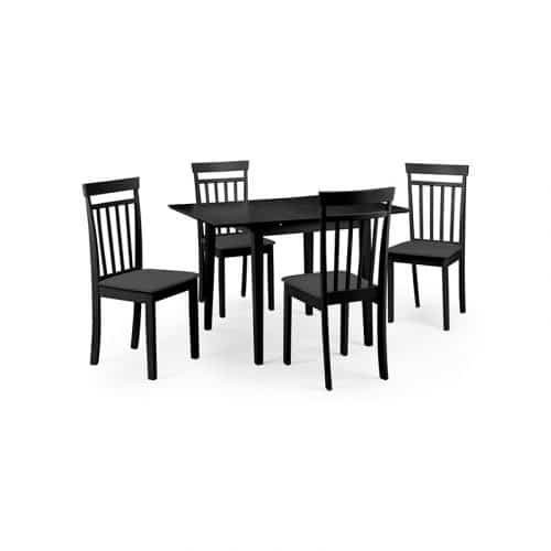 Rufford extending dining table - black - Image 5