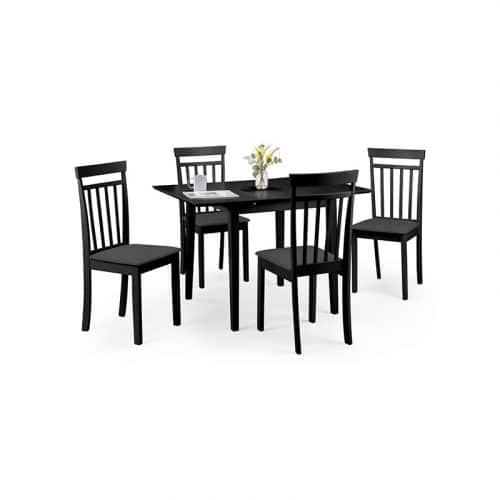 Rufford extending dining table - black - Image 4