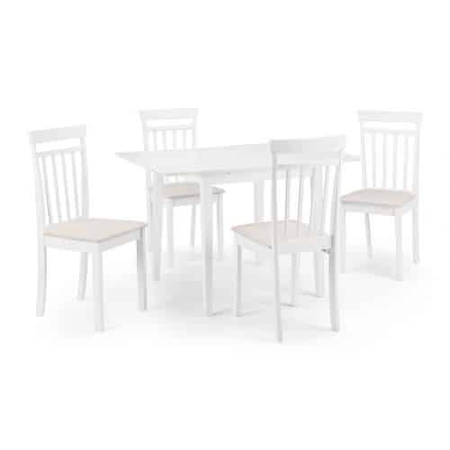 Rufford extending dining table - white - Image 4