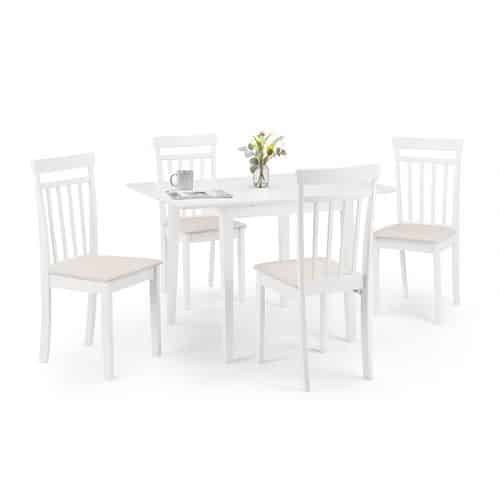 Rufford extending dining table - white - Image 3