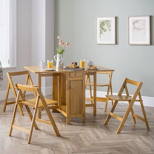 Savoy dining set - light oak finish - Image 2