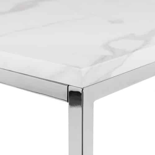 Scala white marble top console table - Image 2