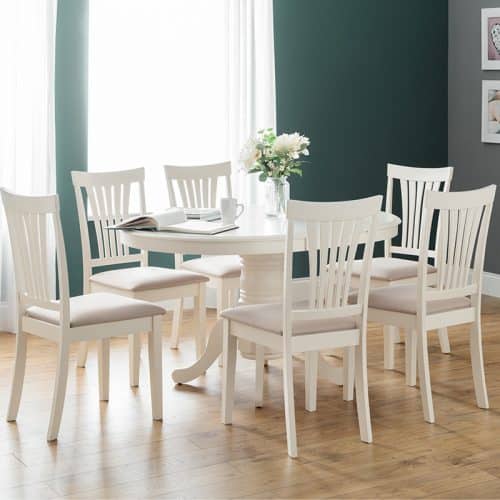 Stanmore round to oval extending dining table - Image 2