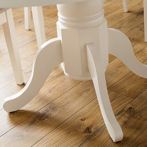 Stanmore round to oval extending dining set - Image 9
