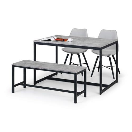 Staten bench & Kari grey dining set - Image 3