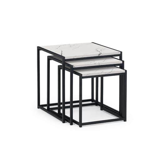 Tribeca nest of tables - white marble