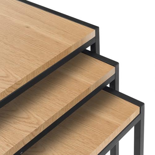 Tribeca nest of tables - oak - Image 3