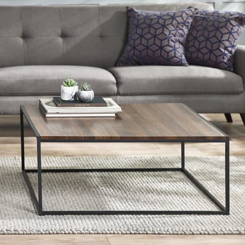 Tribeca square coffee table - walnut - Image 2